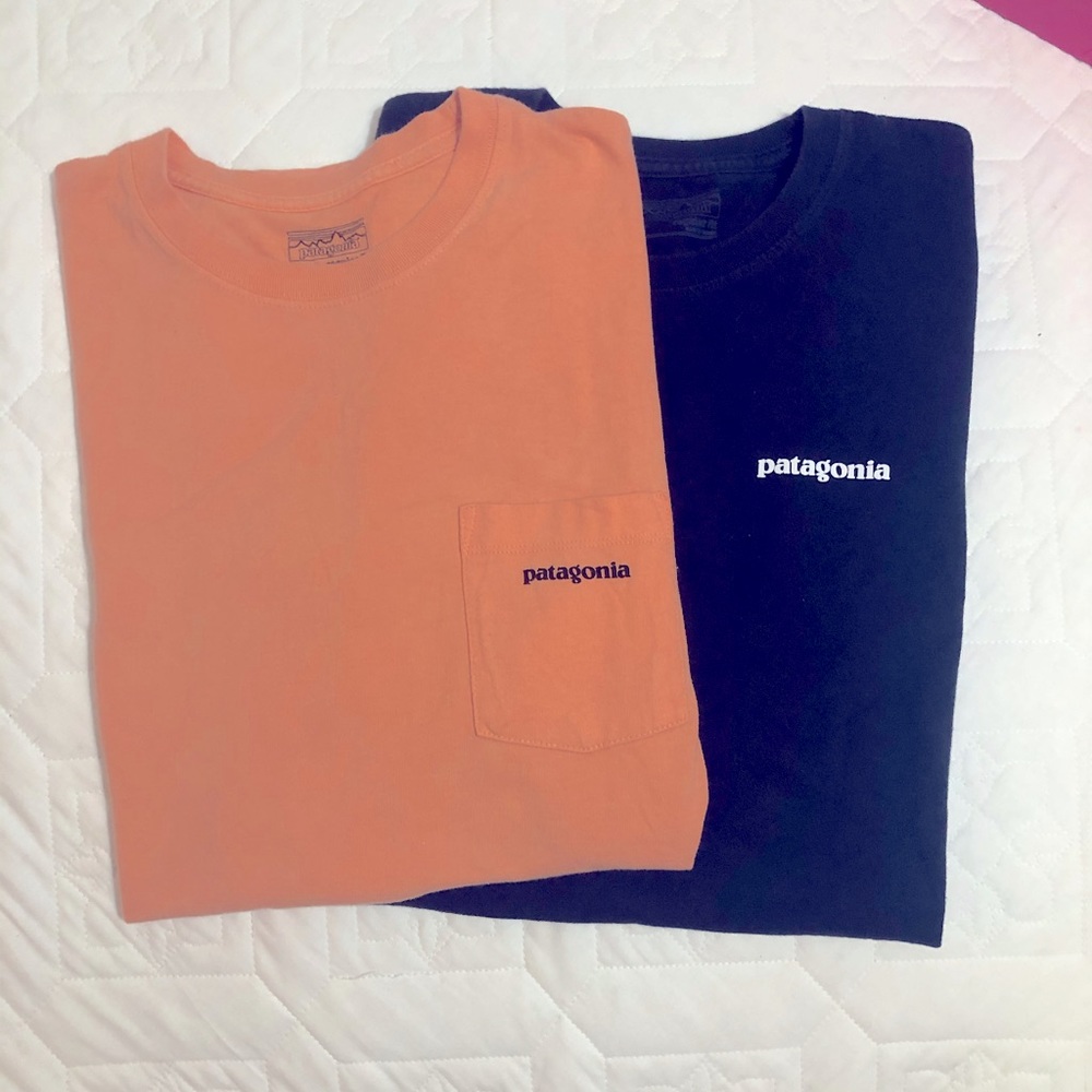 2 Patagonia regular fit tshirts size M, never worn
